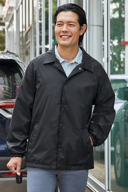 Harriton M775 - All-Weather Nylon Taffeta Staff Jacket with Jersey Lining