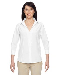 Harriton M610W - Ladies Paradise Three-Quarter Sleeve Performance Shirt